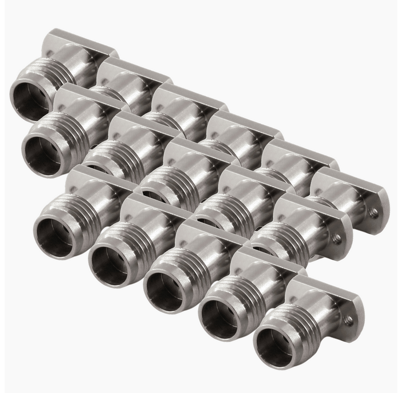1.85mm Female Solderless PCB Compression Mount RF Connector, DC to 67GHz, 16 pack
