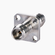 1.85mm Female to 1.85mm Female 4-Hole Flange RF Adapter, DC to 67GHz