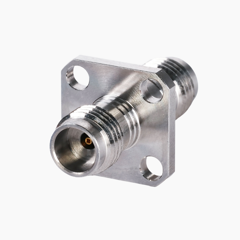 1.85mm Female to 1.85mm Female 4-Hole Flange RF Adapter, DC to 67GHz