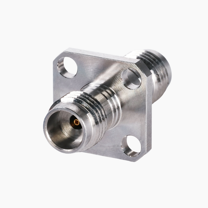 1.85mm Female to 1.85mm Female 4-Hole Flange RF Adapter, DC to 67GHz