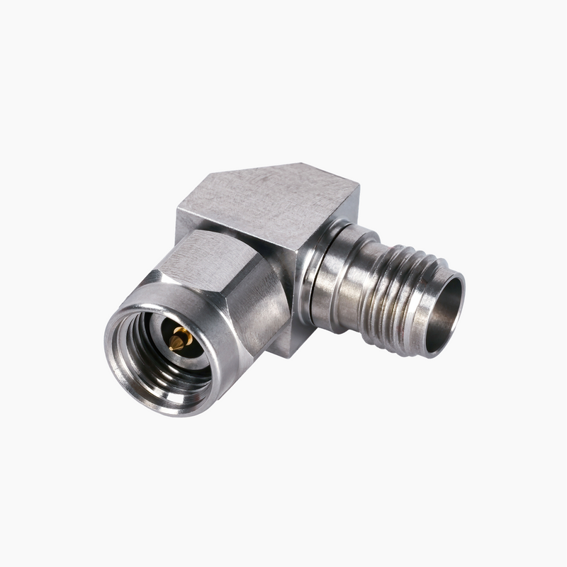 2.92mm Male to 2.92mm Female 90° Right Angle RF Adapter, DC to 40GHz