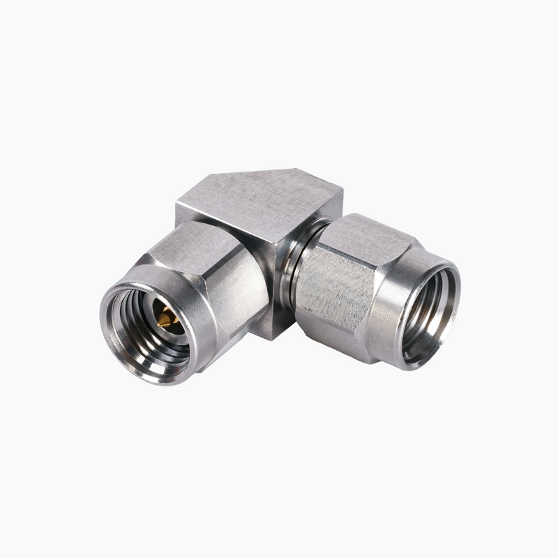 2.92mm Male to 2.92mm Male 90° Right Angle RF Adapter, DC to 40GHz