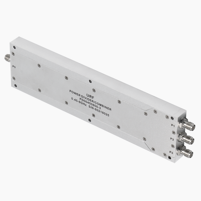 3-Way Power Divider/Combiner, 0.45-8GHz, SMA Female