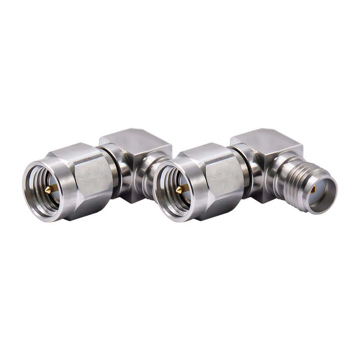 DC-18GHz SMA Male - SMA Female 90° Right Angle Adapter
