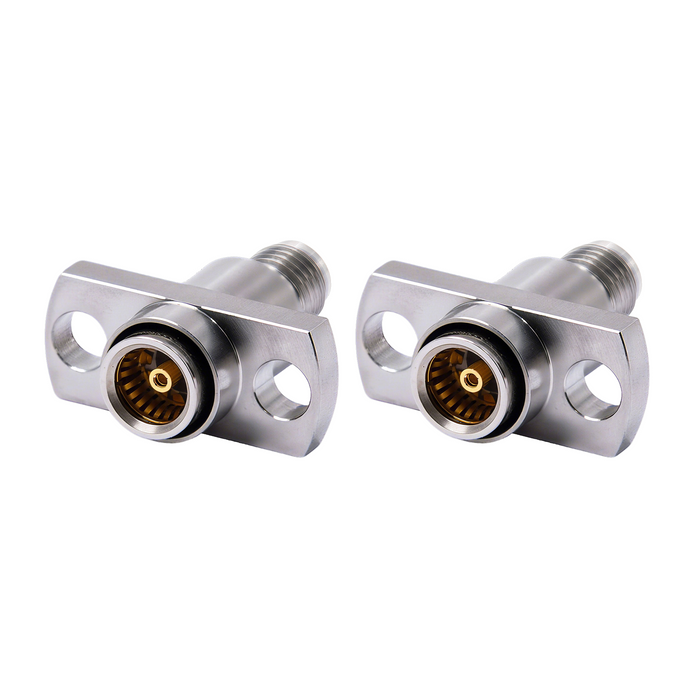DC-18GHz SMA Female - BMA Female 2-Hole Flange Adapter