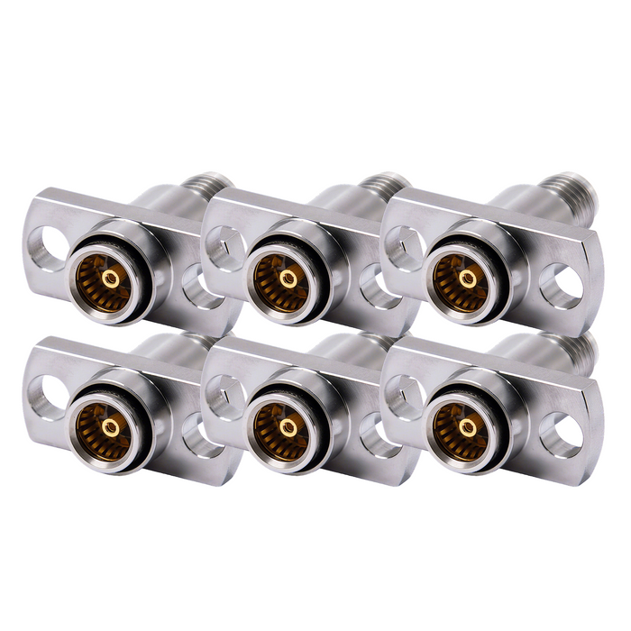 DC-18GHz SMA Female - BMA Female 2-Hole Flange Adapter