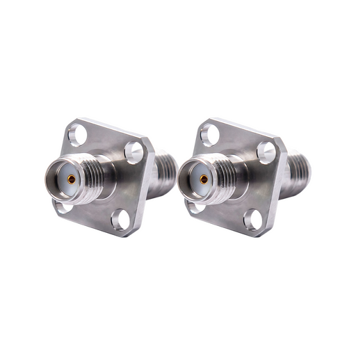 DC-27GHz SMA Female - SMA Female 4-Hole Flange Adapter