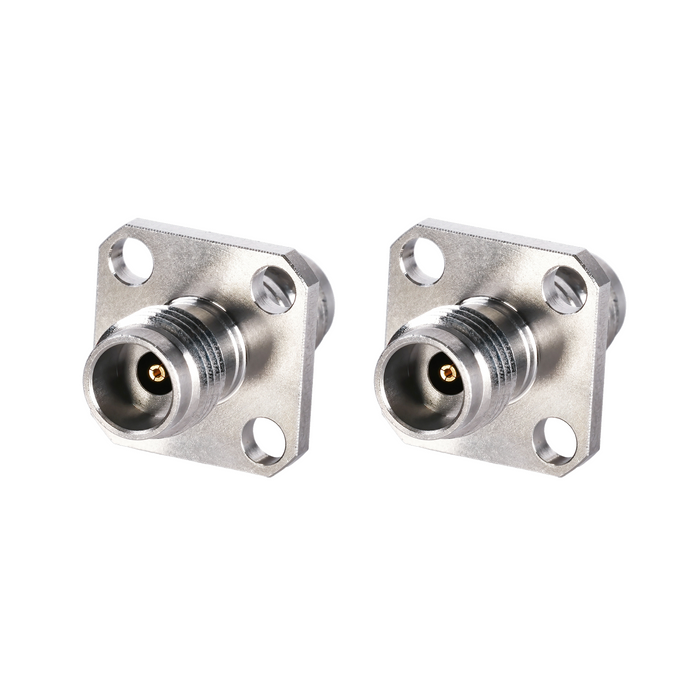 DC-50GHz 2.4mm Female - 2.4mm Female 4-Hole Flange Adapter