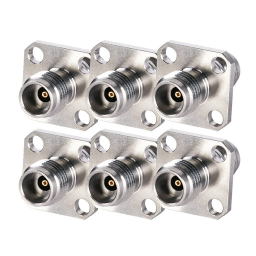 DC-50GHz 2.4mm Female - 2.4mm Female 4-Hole Flange Adapter