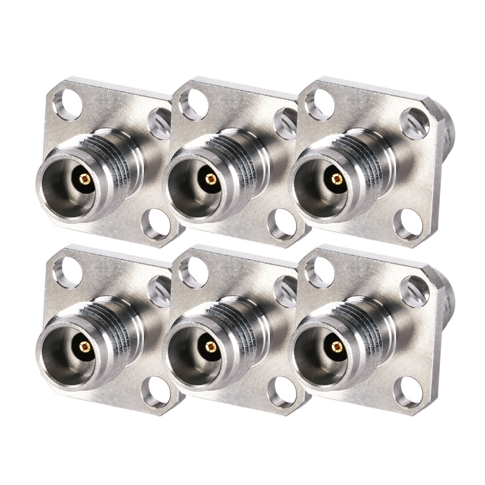 DC-50GHz 2.4mm Female - 2.4mm Female 4-Hole Flange Adapter