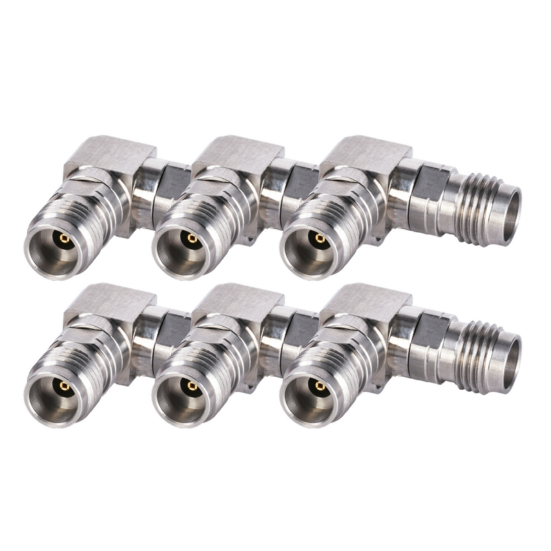 DC-50GHz 2.4mm Female - 2.4mm Female 90° Right Angle Adapter