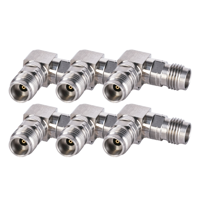 DC-50GHz 2.4mm Female - 2.4mm Female 90° Right Angle Adapter
