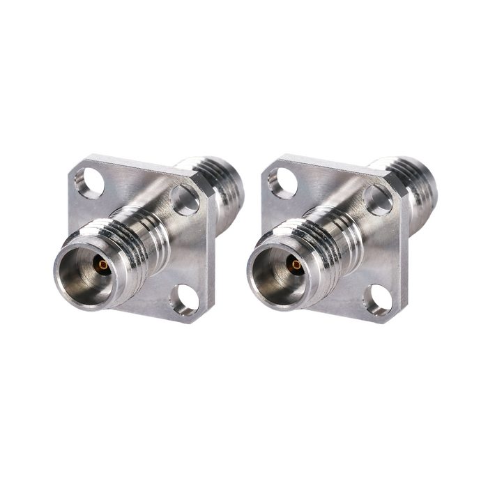 DC-67GHz 1.85mm Female - 1.85mm Female 4-Hole Flange Adapter