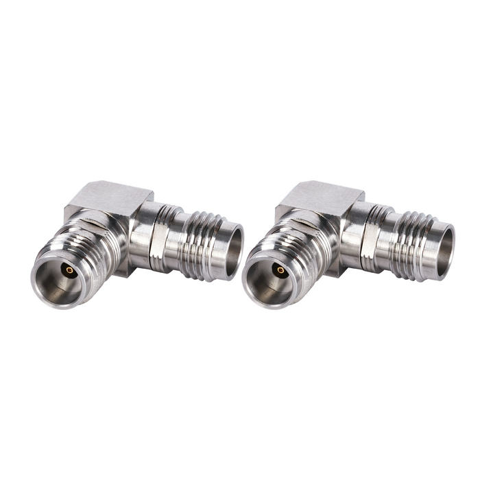 DC-67GHz 1.85mm Female - 1.85mm Female 90° Right Angle Adapter