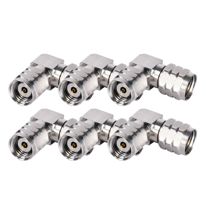 DC-67GHz 1.85mm Male - 1.85mm Male 90° Right Angle Adapter