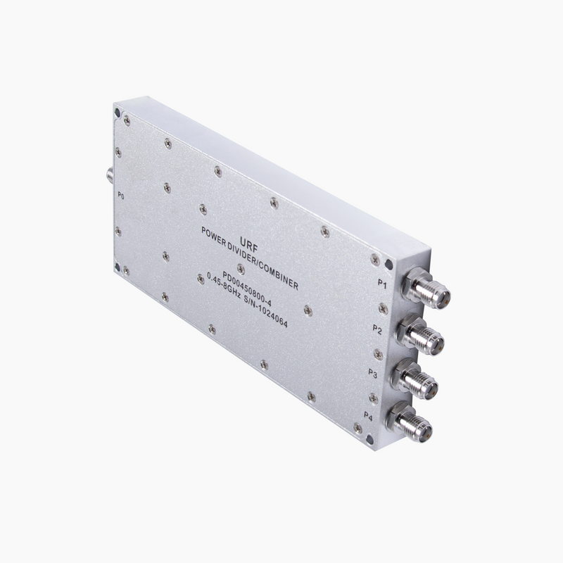 4-Way Power Divider/Combiner, 0.45-8GHz, SMA Female
