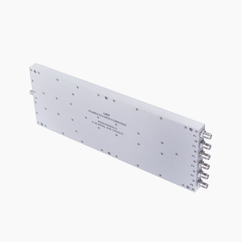 6-Way Power Divider/Combiner, 0.45-8GHz, SMA Female