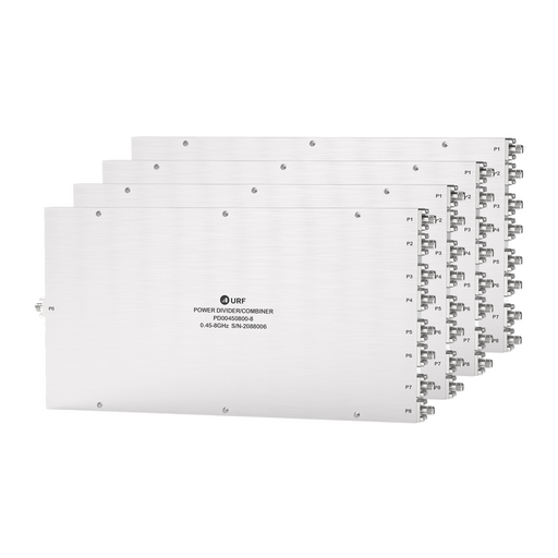 8-Way Power Divider/Combiner, 0.45-8GHz, SMA Female