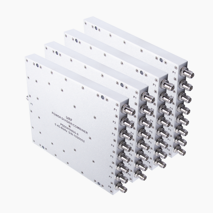 8-Way Power Divider/Combiner, 0.45-8GHz, SMA Female