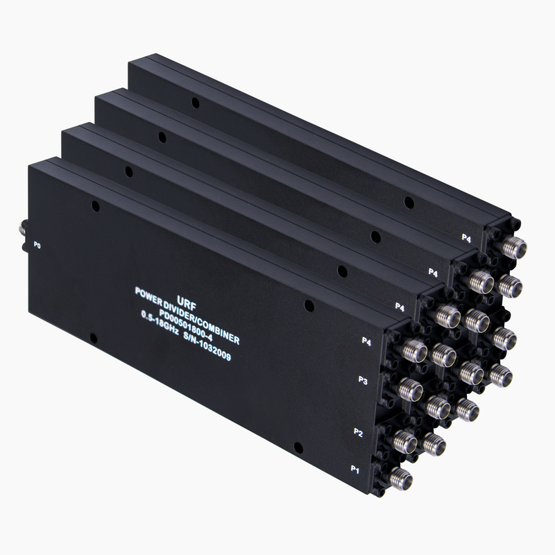 4-Way Power Divider/Combiner, 0.5-18GHz, SMA Female