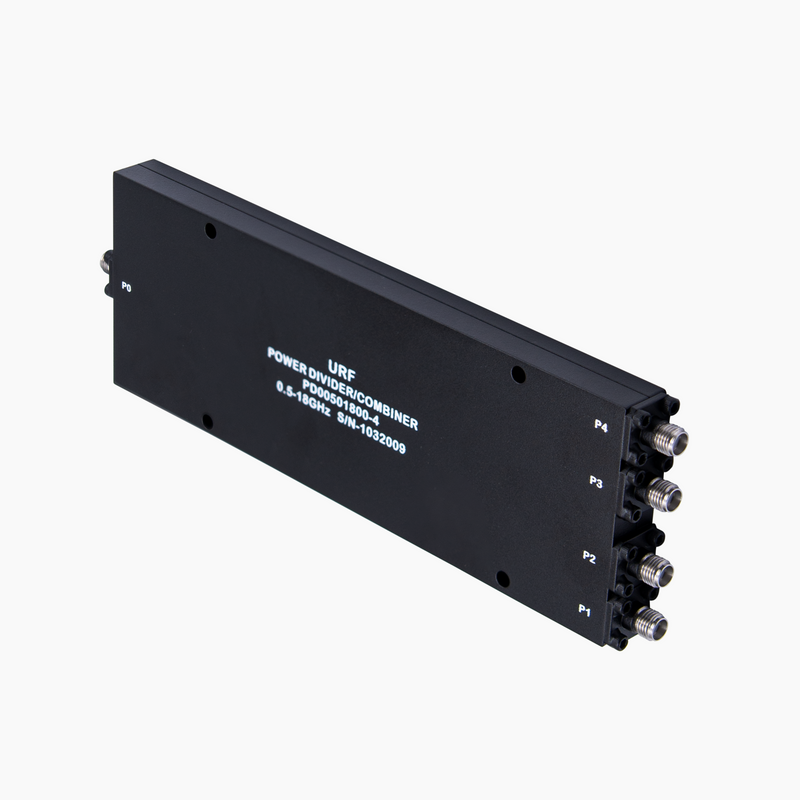 4-Way Power Divider/Combiner, 0.5-18GHz, SMA Female