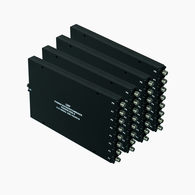 8-Way Power Divider/Combiner, 0.5-18GHz, SMA Female