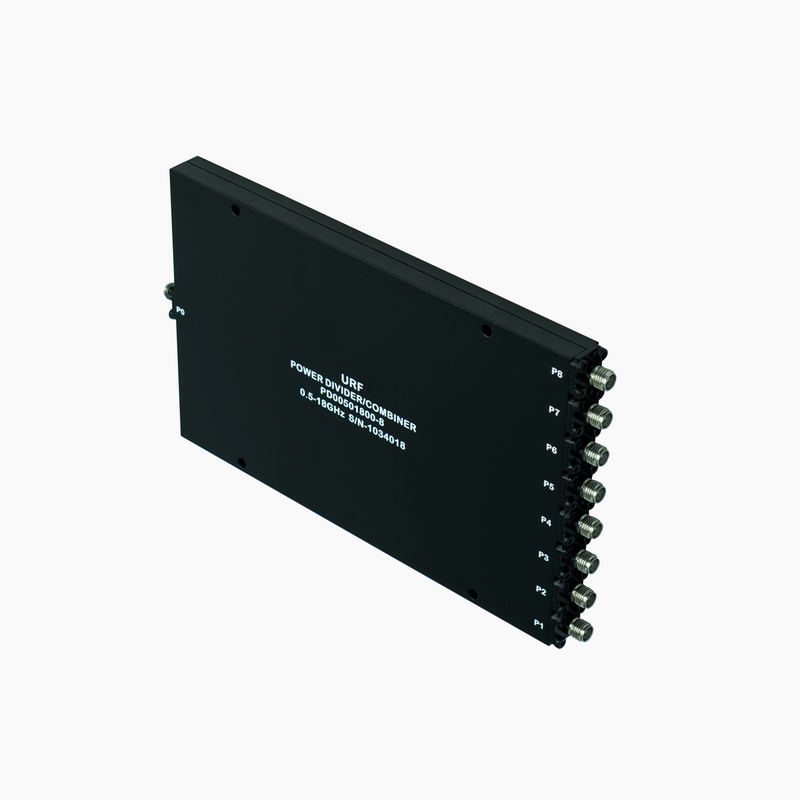 8-Way Power Divider/Combiner, 0.5-18GHz, SMA Female