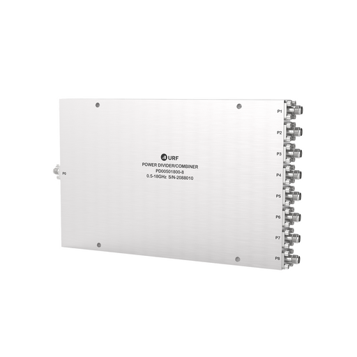 8-Way Power Divider/Combiner, 0.5-18GHz, SMA Female