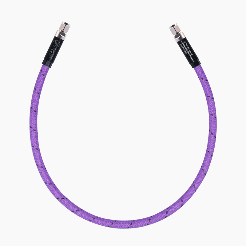DC-110GHz 12" Armoured Flexible Low-Loss Test Cable, 1.0mm Male-Male