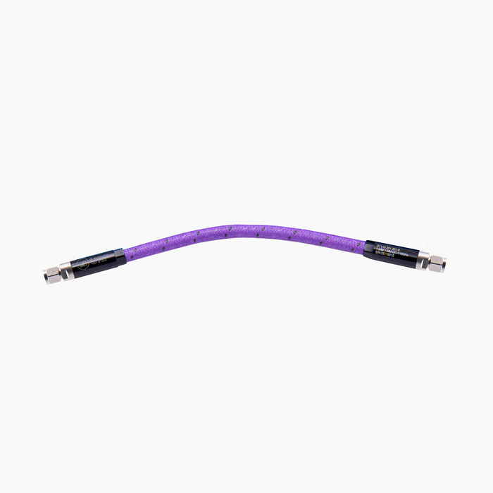 DC-110GHz 6" Armoured Flexible Low-Loss Test Cable, 1.0mm Male-Male