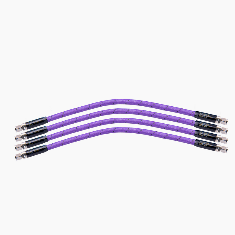 DC-110GHz 8" Armoured Flexible Low-Loss Test Cable, 1.0mm Male-Male
