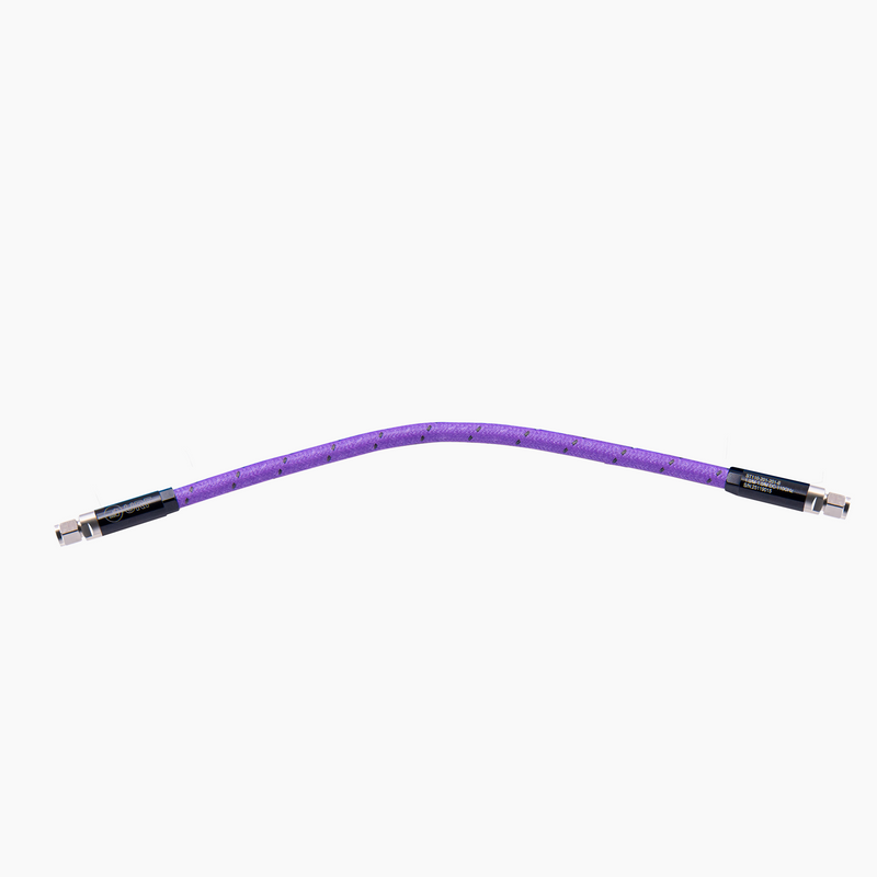 DC-110GHz 8" Armoured Flexible Low-Loss Test Cable, 1.0mm Male-Male