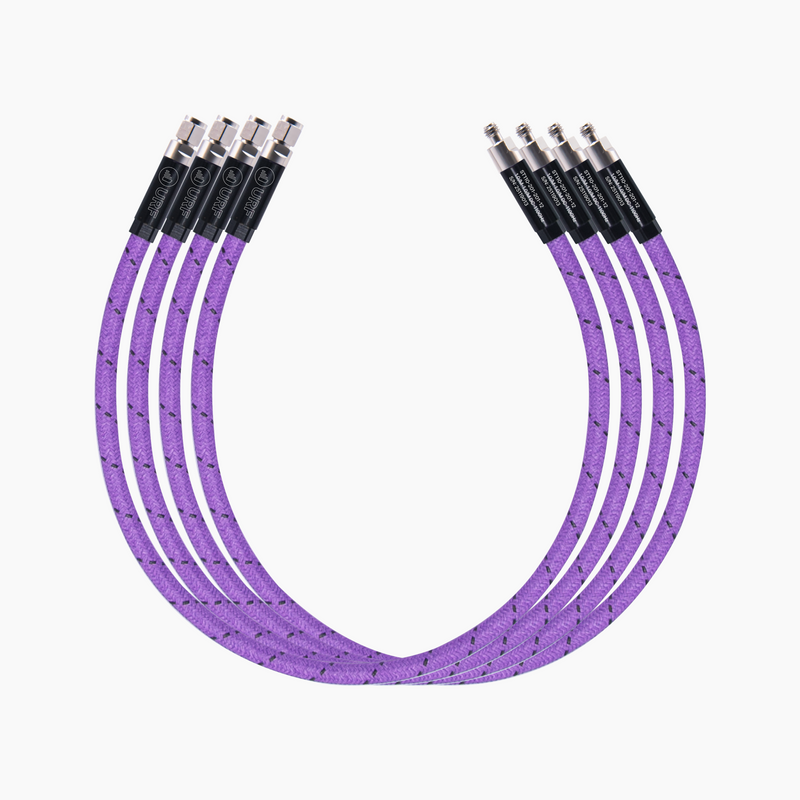 DC-110GHz 12" Armoured Flexible Low-Loss Test Cable, 1.0mm Male-Female