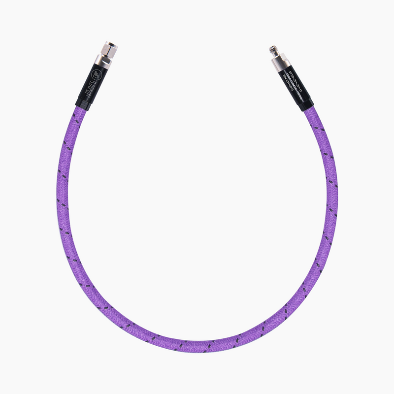 DC-110GHz 12" Armoured Flexible Low-Loss Test Cable, 1.0mm Male-Female