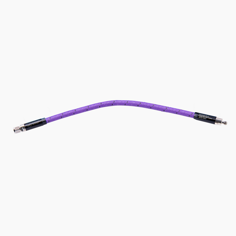 DC-110GHz 8" Armoured Flexible Low-Loss Test Cable, 1.0mm Male-Female