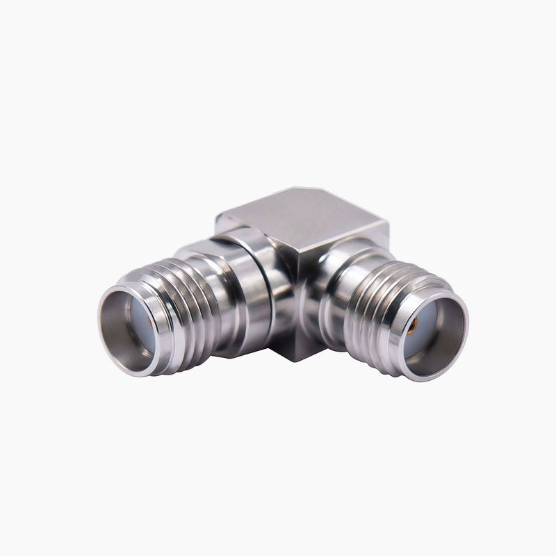 SMA Female to SMA Female 90° Right Angle RF Adapter, DC to 18GHz