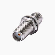 SMA Female to SMA Female Bulkhead RF Adapter, DC to 27GHz