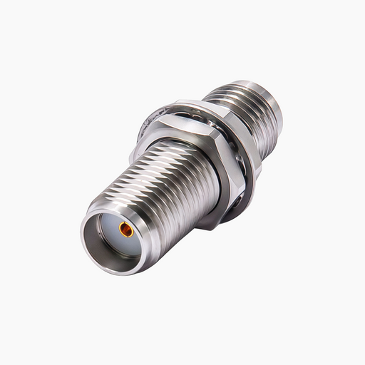 SMA Female to SMA Female Bulkhead RF Adapter, DC to 27GHz