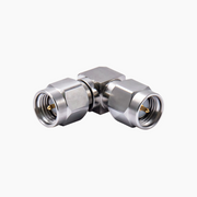 SMA Male to SMA Male 90° Right Angle RF Adapter, DC to 18GHz